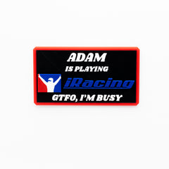 Custom "Do Not Disturb" iRacing Plate