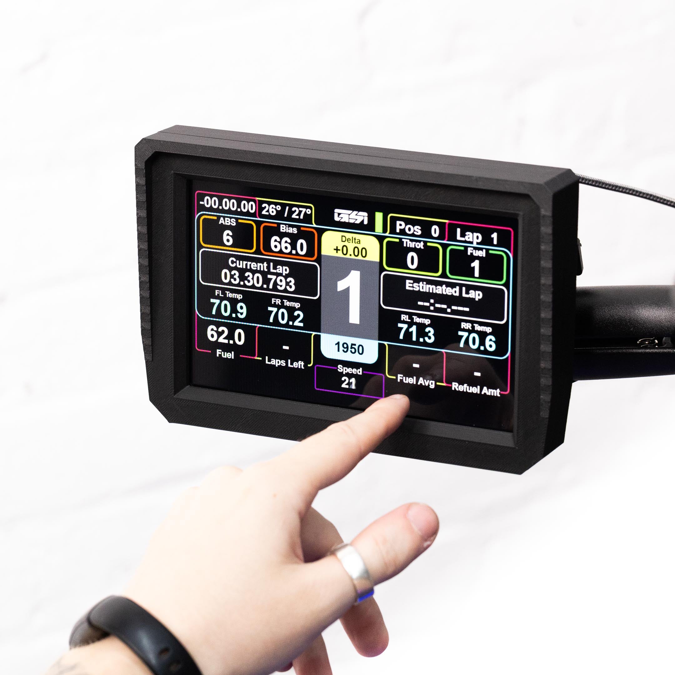6.8-Inch Dashboard Display With Extended Arm