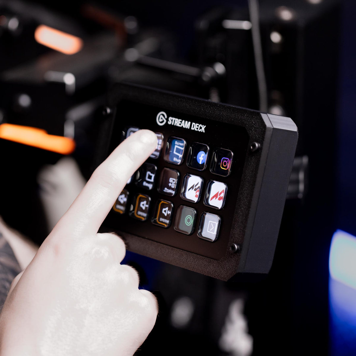 Deck Box Rig Stream Deck Enclosure With Adjustable Mount for Sim Racing / Flight Rig ...