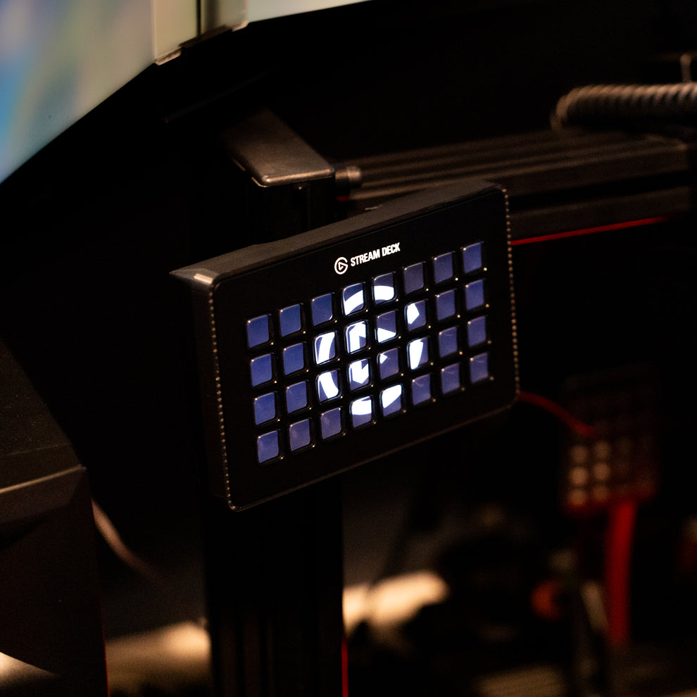 Custom Racing Sim Enclosure StreamDeck XL Adjustable Mount | Enclosure For Sim Racing / Flight Rig ...